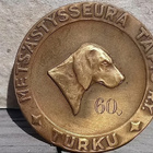 Koira merkki Metsästysseura Tapio. Halkaisija - 39mm. - pikkukuva 2