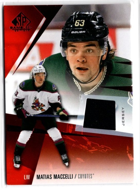 Matias Maccelli 23-24 UD SP Game Used Jersey #21