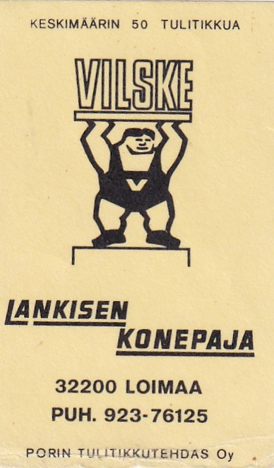 Loimaa. VILSKE  Lankisen Konepaja     b526