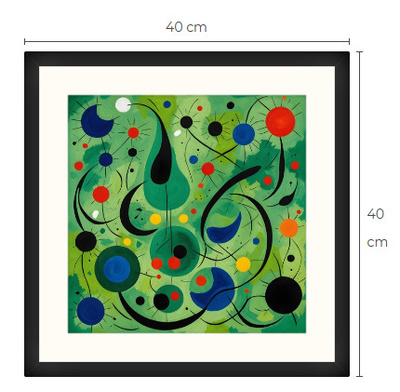 Uusi uniikki abstrakti art print taulu 40 cm x 40 cm