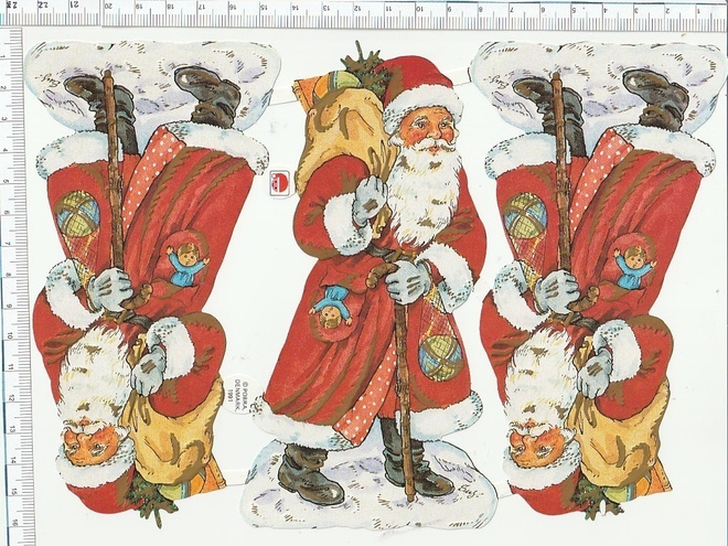 * Pobra joulupukit, pikku-arkki,  23x15,5cm *