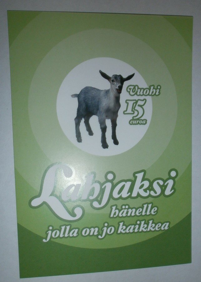 Vuohi ¤ 1, Vuohi lahjaksi, MiniMoi 2620, ei p.