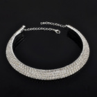 520 .. 4 Rivinen Diamond Crystal Kaunis .. Kaulakoru - pikkukuva 4