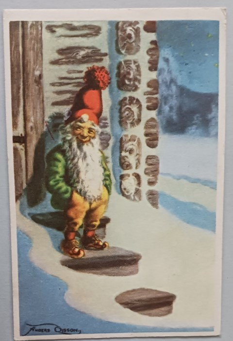 Anders Olsson: Tonttu istuu rappusilla, p. 1952