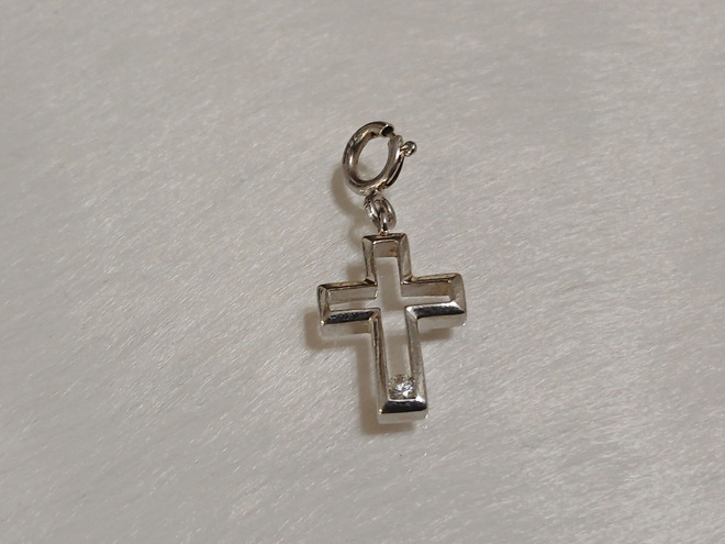 Hopea Hela risti riipus kivellä 925 charm