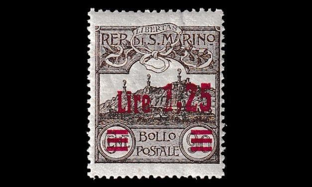 San Marino 123 ** Monte Titano 1.25L/90C (1926)
