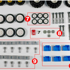 LEGO Technic: 129 x Moottoriajoneuvojen osa - pikkukuva 4