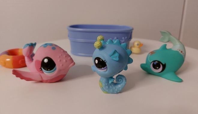 LPS delfiini, valas ja merihevonen +