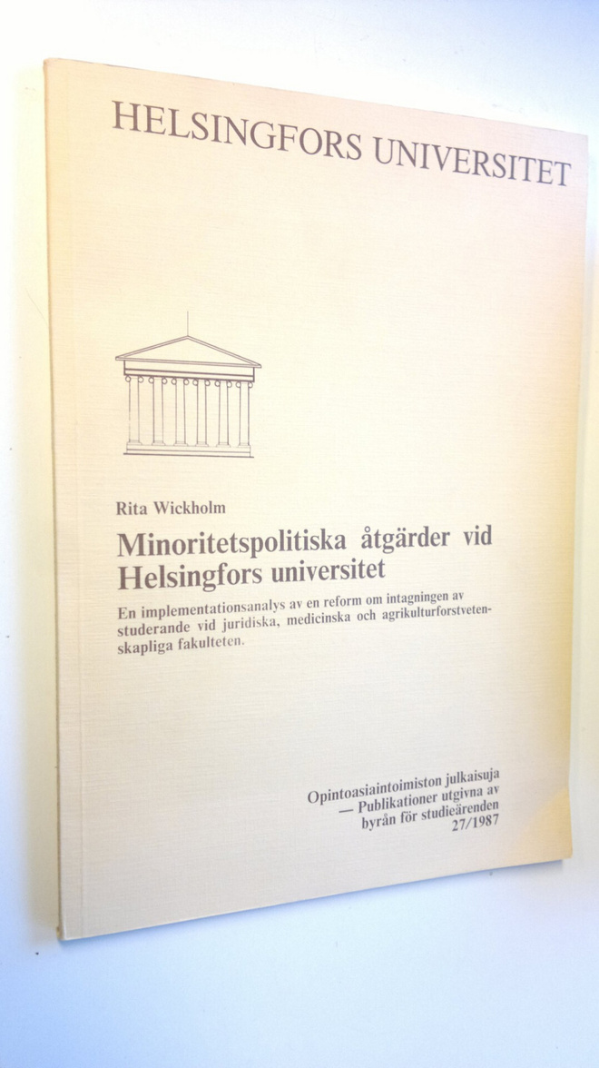Rita Wickholm : Minoritetspolitiska åtgärder vid Helsingf...