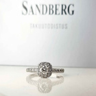 Sandberg timanttisormus, kuin uusi, koko 15.5mm - pikkukuva 1