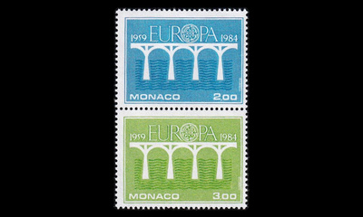 Monaco 1622-3p1 ** Europa pari (1984)