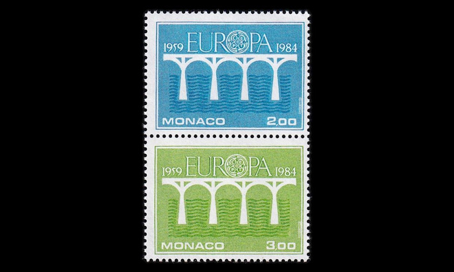Monaco 1622-3p1 ** Europa pari (1984)