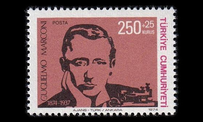 Turkki 2341 ** Radioteknikko Guglielmo Marconi (1974)