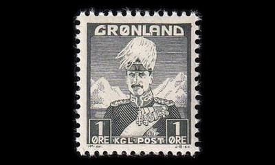Grönlanti 1 ** Christian X 1 öre (1938)