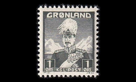 Grönlanti 1 ** Christian X 1 öre (1938)
