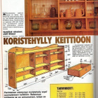Meidän Talo n:o 12 1991 Pitopöydän ja Koristehyllyn tekoohje - pikkukuva 5