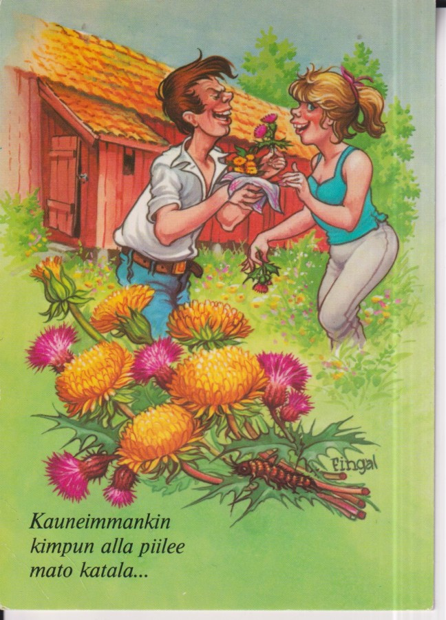 Fingal,  Kauneimmankin kimpun alla pilee mato katala...  e11
