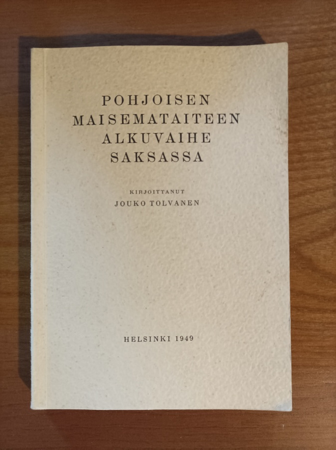 Pohjoisen maisemataiteen alkuvaihe Saksassa