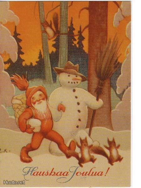 kortti ** Koivu Rudolf Joulu luonnossa - erilaisia