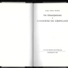 Muhle, Carl Adolf: Om emancipationen af Færøerne og Grønland - pikkukuva 3