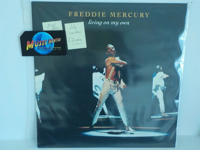FREDDIE MERCURY - LIVING ON MY OWN EX+/EX+ 12"