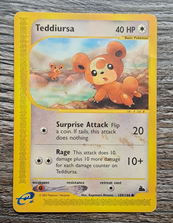 Teddiursa skyridge 109/144!