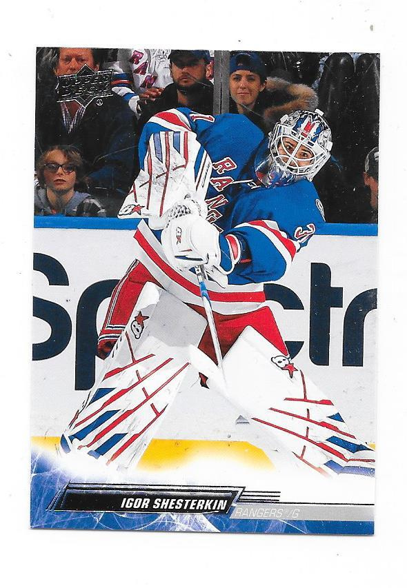 2022-23 Upper Deck #123 Igor Shesterkin New York Rangers MV