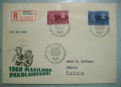 FDC-Maailman pakolaisvuosi 4.7.1960 (112)