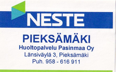 Pieksämäki , NESTE , Pasinmaa Oy   b420