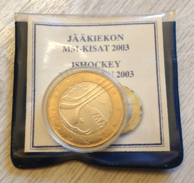 5€ Juhlaraha : Jääkiekon MM-kisat 2003