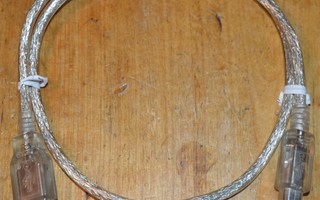 60cm usb laitekaapeli hopeanharmaa