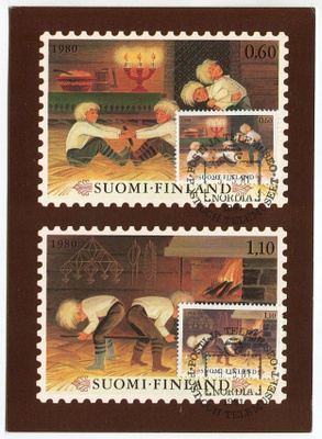 Maksikortti vuoden 1980 joulupostimerkit