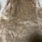 BERSHKA nude puuteri roosa tekoturkis liivi M - pikkukuva 3