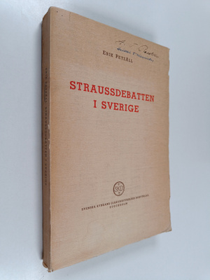 Erik Petzäll : Straussdebatten i Sverige : en kyrkohistor...