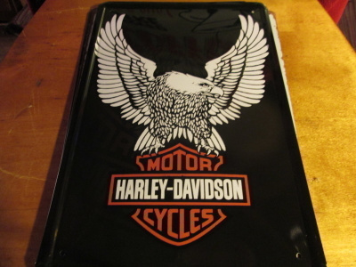 Peltikyltti Harley-Davidson kotka-logo