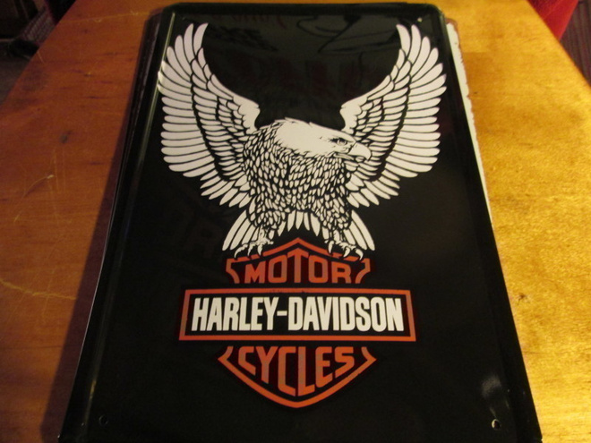 Peltikyltti Harley-Davidson kotka-logo