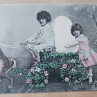 Pupu vetää lasten munakärryjä, vanha väripk, p. 1906 - pikkukuva 1