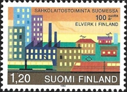 1982  Sähkölaitostoimintaa 100 vuotta ** LaPe 895