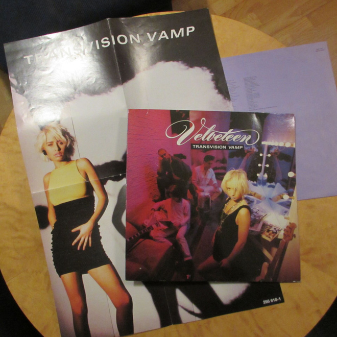 Transvision Vamp: Velveteen (LP 1989) - mukana jättijuliste