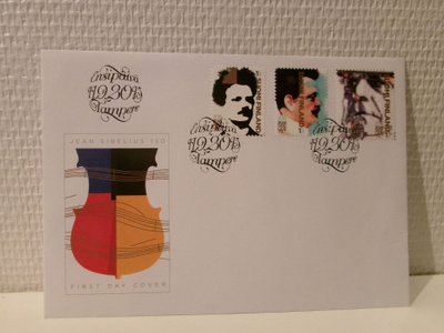 FDC- ensipäiväkuori - Jean Sibelius 150 vuotta - 2015