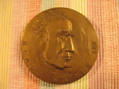 Klaus Waris LXX mitali  70 V .1984.Sunn.Kaarina Tarkka.