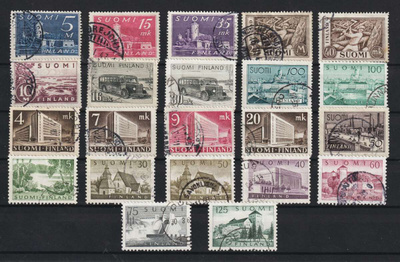 1930-63 Käyttösarjamerkit leimattuina