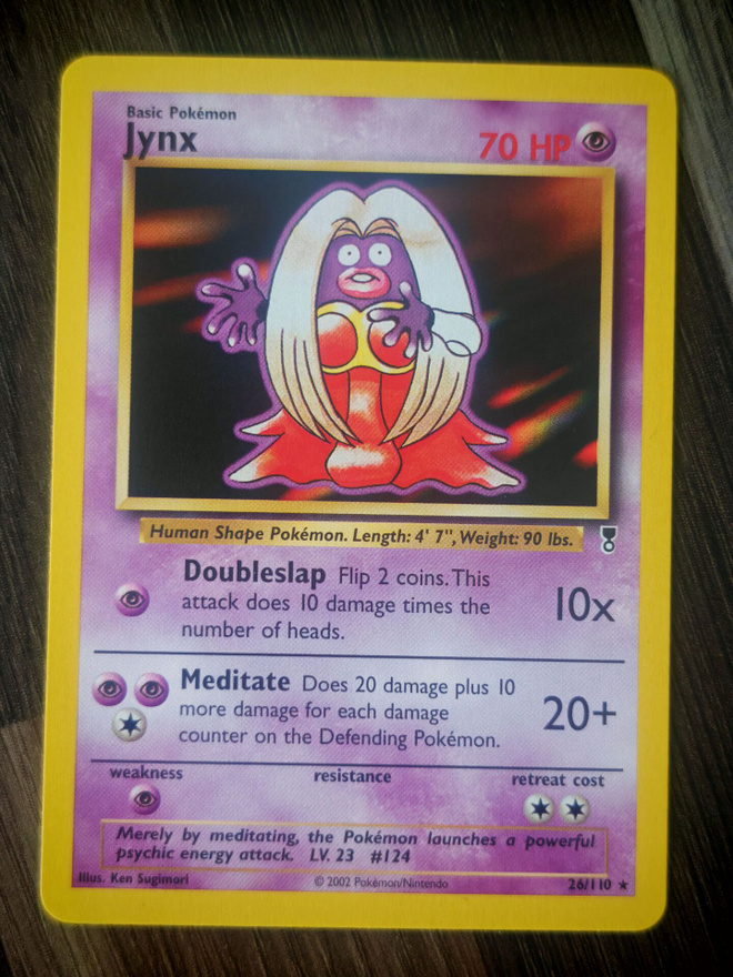 Pokemon kortti Jynx Legendary collection rare