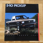 Esite Chevrolet S-10 Pickup, 1987, GM USA - pikkukuva 1