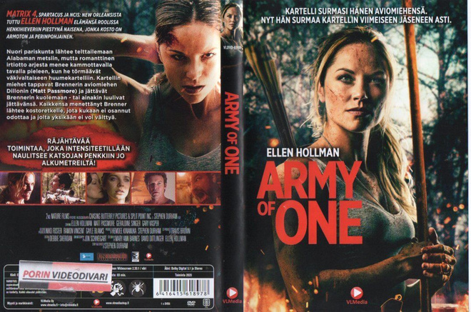 Army Of One (2020)	(73 928)	k	-FI-	DVD	suomik.		ellen hillma