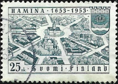 1953 Hamina 300 vuotta leimattu LaPe 417