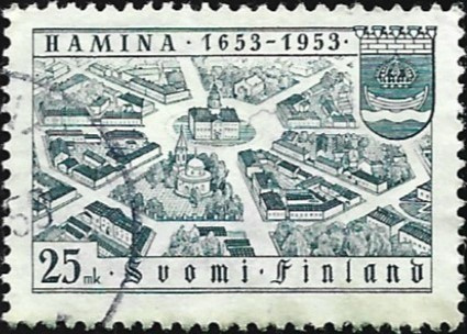 1953 Hamina 300 vuotta leimattu LaPe 417