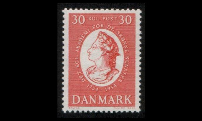 Tanska 352 ** Taideakatemia 200v (1954)