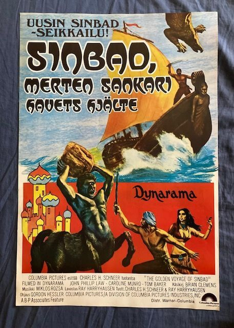 Sinbad, merten sankari. Ray Harryhausen. Elokuvajuliste.