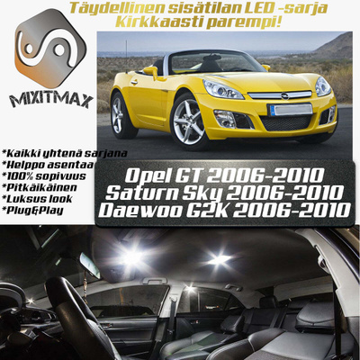 Opel GT / Saturn Sky Sisätilan LED-sarja 7-osain